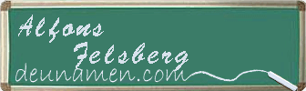 Alfons Felsberg Visitenkarte